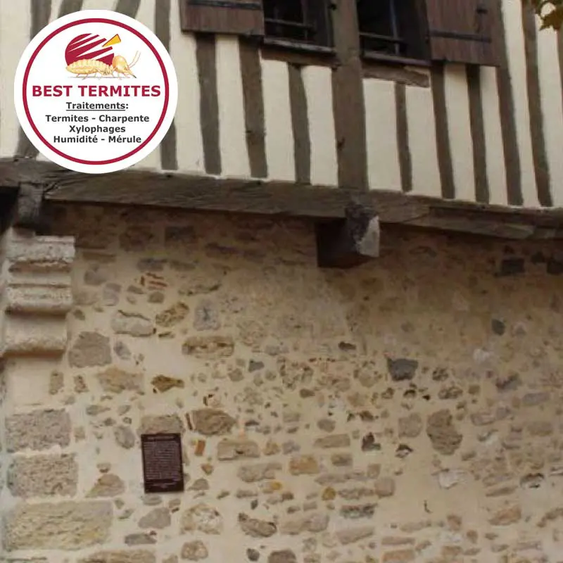 Traitement de charpente d'une belle maison à colombage à Casteljaloux en Lot-et-Garonne